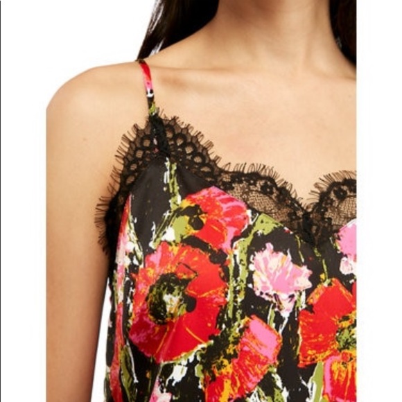 Kaari Blue Lace Trim Cami Size Large - Picture 4 of 8